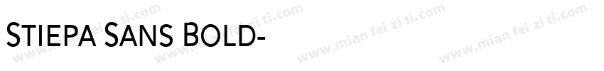 Stiepa Sans Bold字体转换
